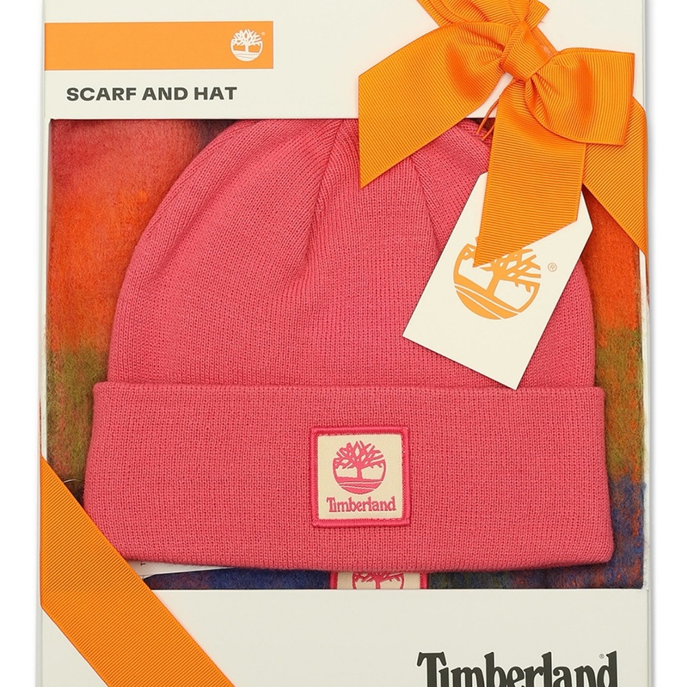 Timberland Pink and Orange Hat Accessories